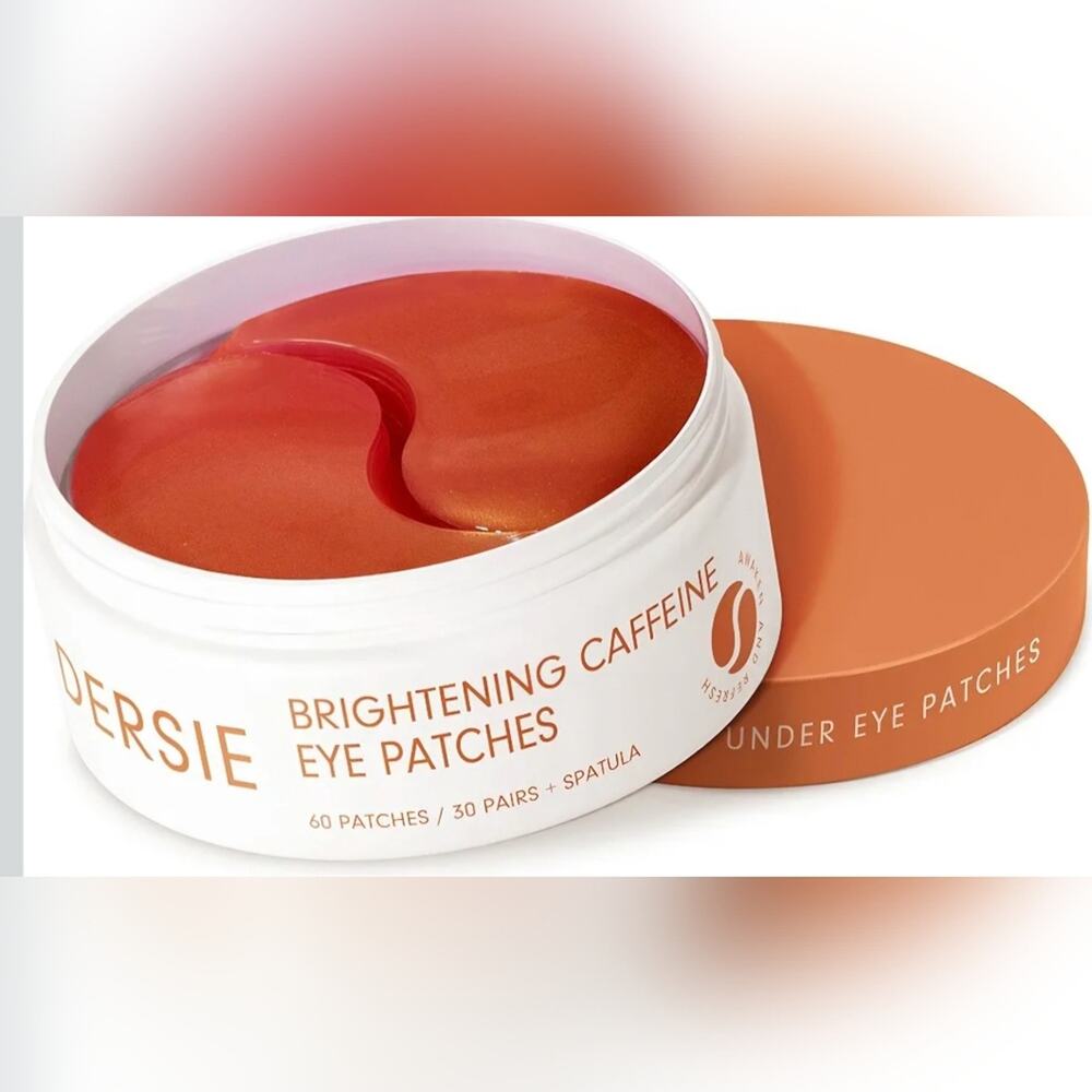 NIB Sealed Dersie- Brightening Caffeine Eye Patches - Orange 60 Patches